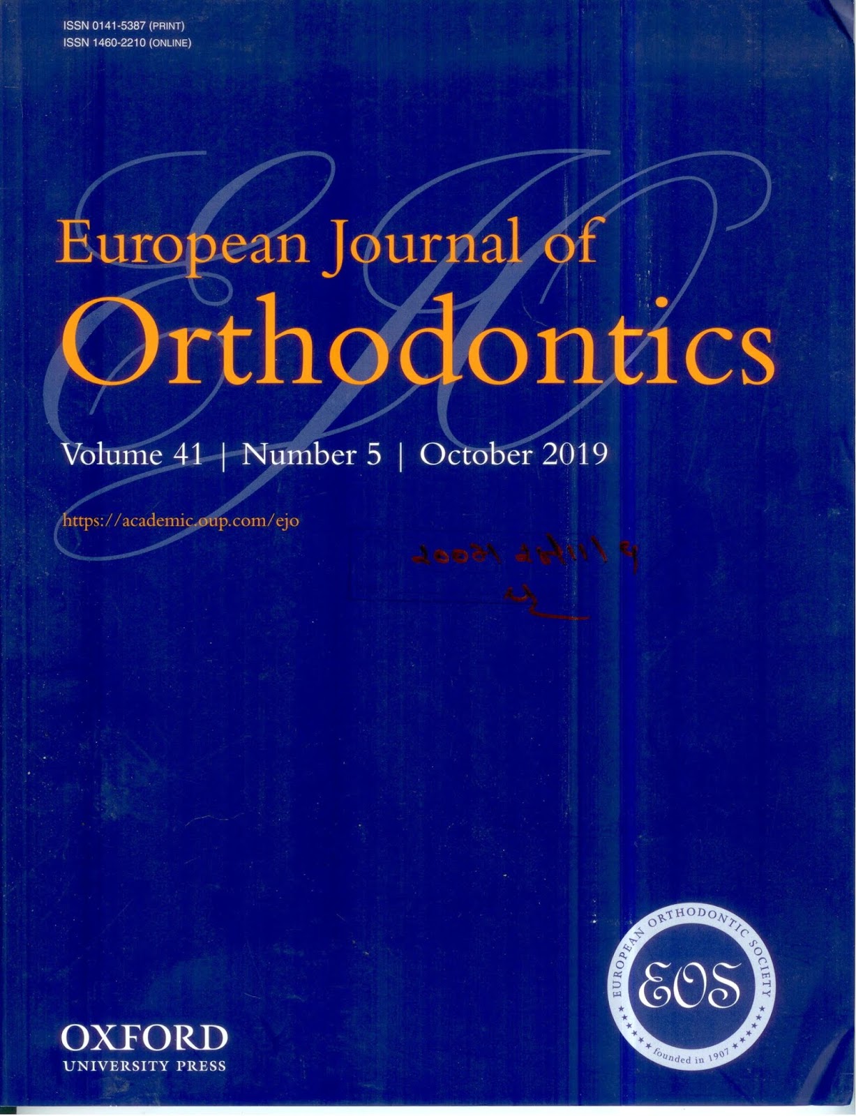 https://academic.oup.com/ejo/issue/41/5