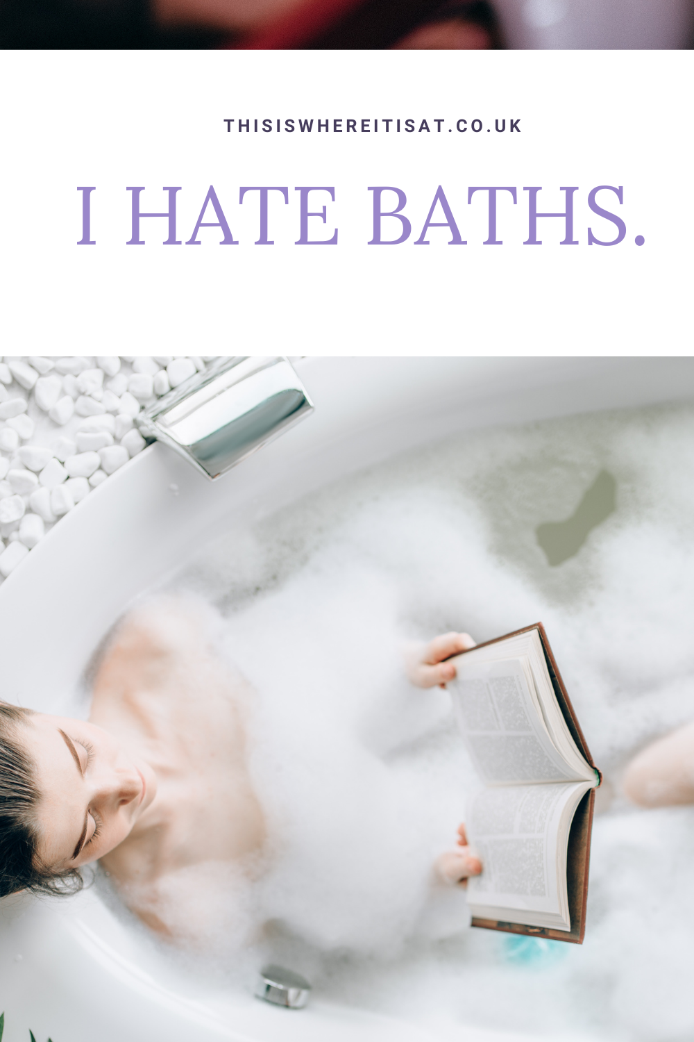 I hate baths. THIS IS WHERE IT IS AT