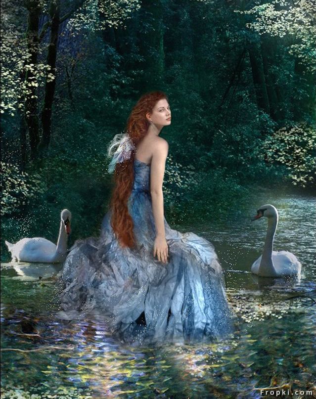 Nature Wallpapers: Paintings, beautiful girl