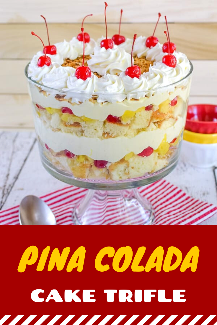 Pina Colada Cake Trifle