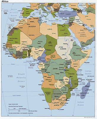 Karta över Afrika Bild | Karta över Sverige, Geografisk, Fysisk