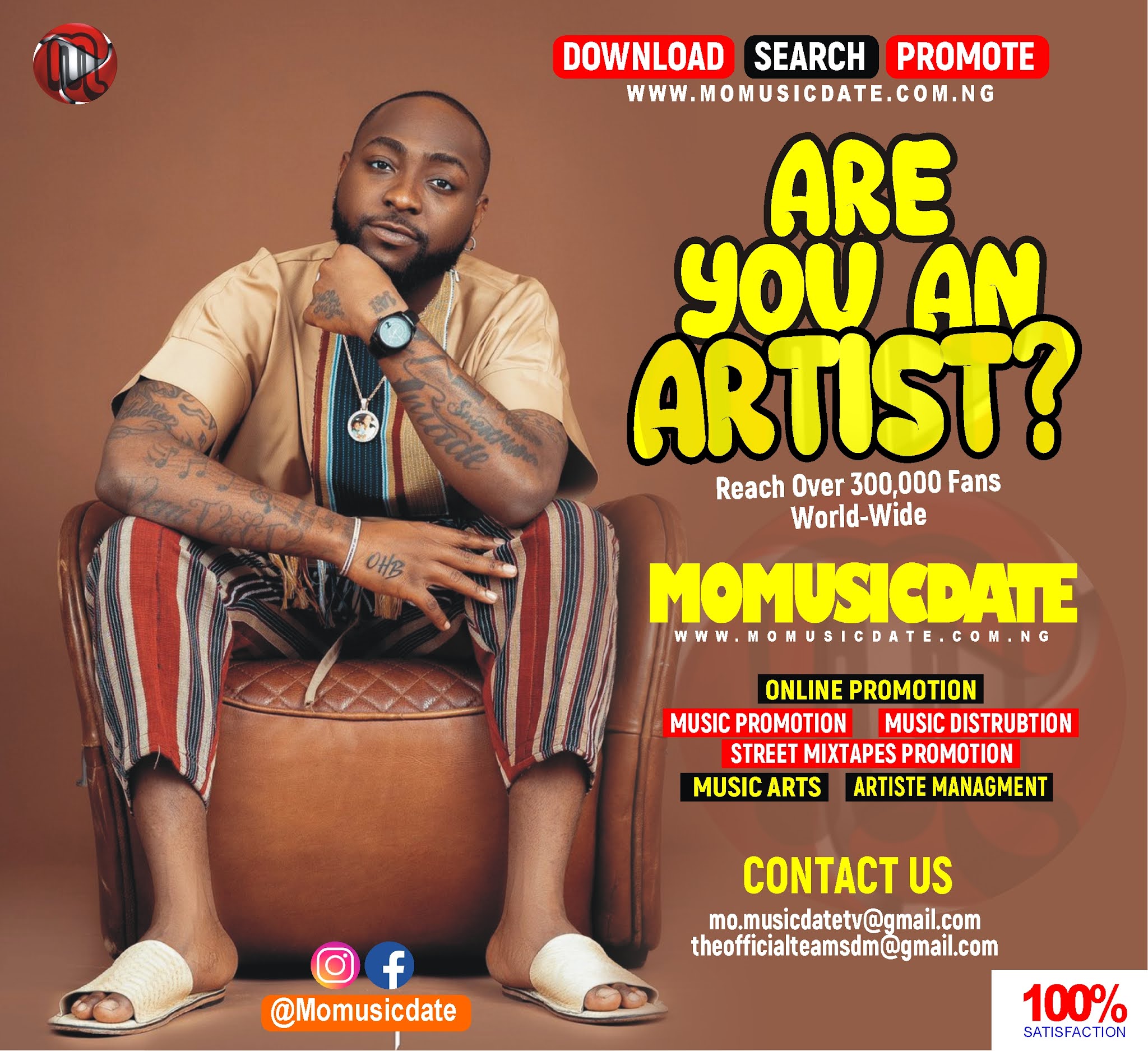 "Davido Promotions for artist"