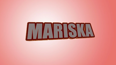 Mariska 3D Name Logo