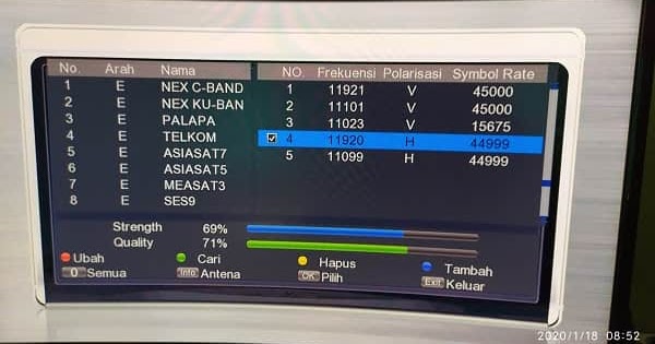 Frekuensi Dan Chanel Nex Parabola Terbaru di Satelit SES 9