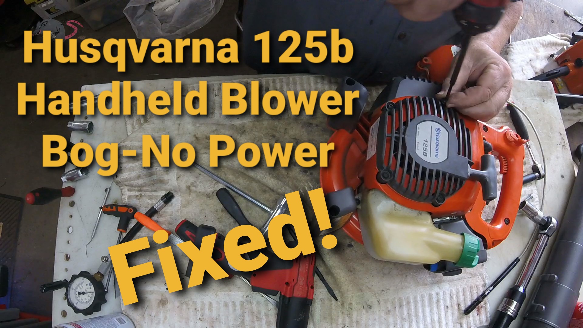 The greasy shop rag Husqvarna 125b Loose Carb