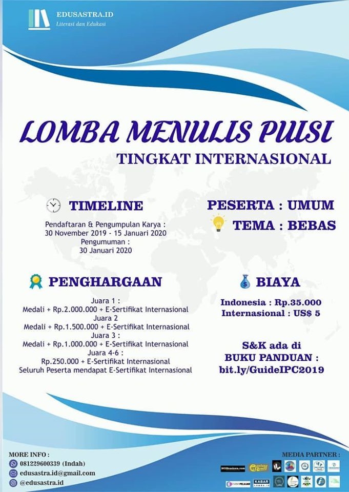 Lomba Menulis Puisi Tingkat Internasional Lomba Menulis Cerpen 2021