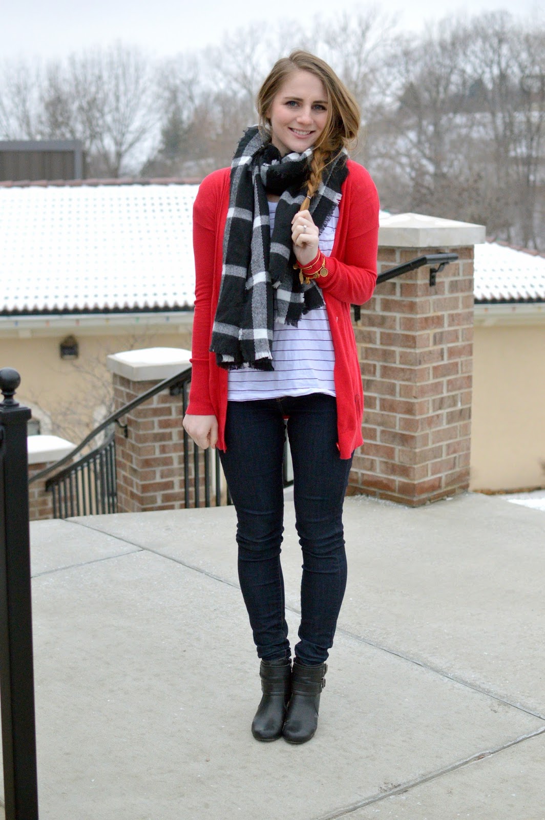 A Memory Of Us mixing stripes and plaid A Kansas City Fashion Blog