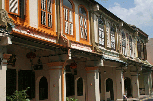 traditional Melaka shophouses
