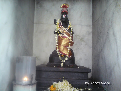 A deity of a Goddess in the Swami Dayananda ashram temple in Rishikesh