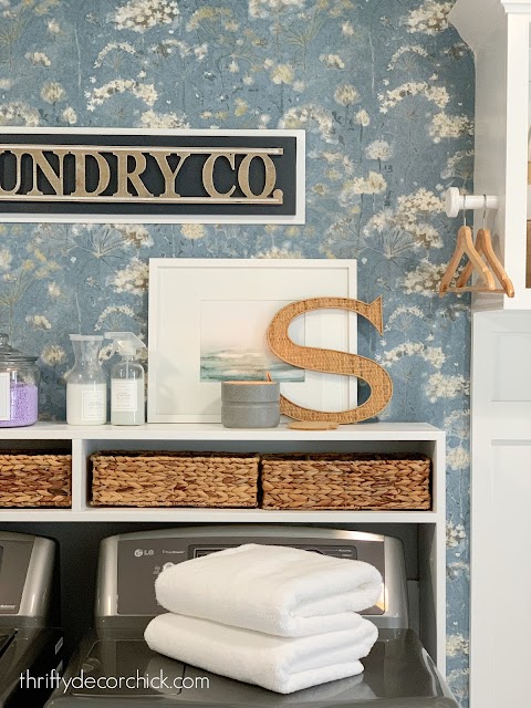 Pretty storage for laundry needs