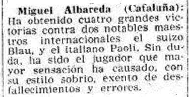 Fragmento de un artículo de Ricardo Guinart en Mundo Deportivo: 18/6/1954