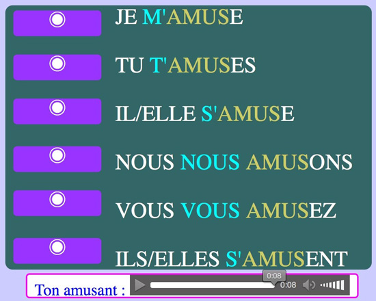 http://www.estudiodefrances.com/fle-html5/conjugaison/present-s-amuser.html
