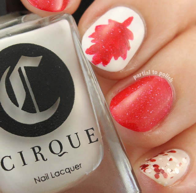 Canadian Flags for Canada Day Featuring piCture pOlish, Cirque Colors and Black Sheep Lacquer