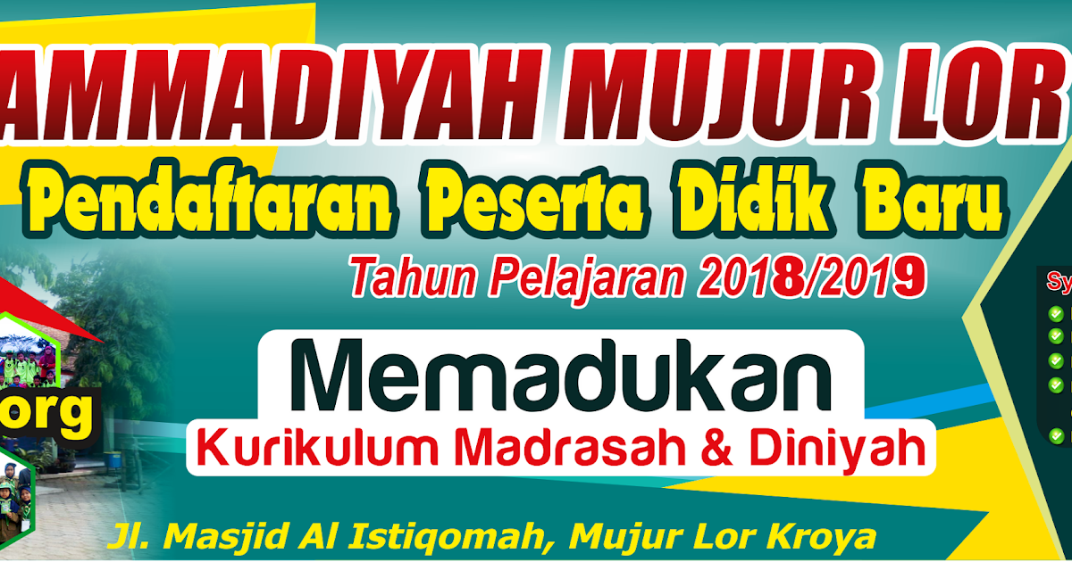 Banner Ppdb Madrasah desain spanduk keren