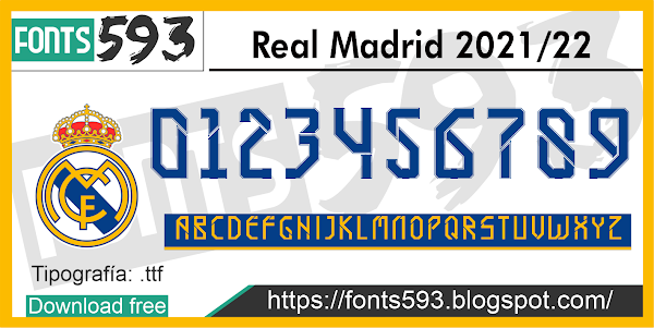 Tipografía Real Madrid 2021-2022 free download Tipografía Real Madrid 2021-2022 free download