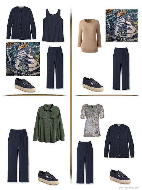 Warm Neutrals Camel and Mossy Green Accenting Navy and Beige | The ...