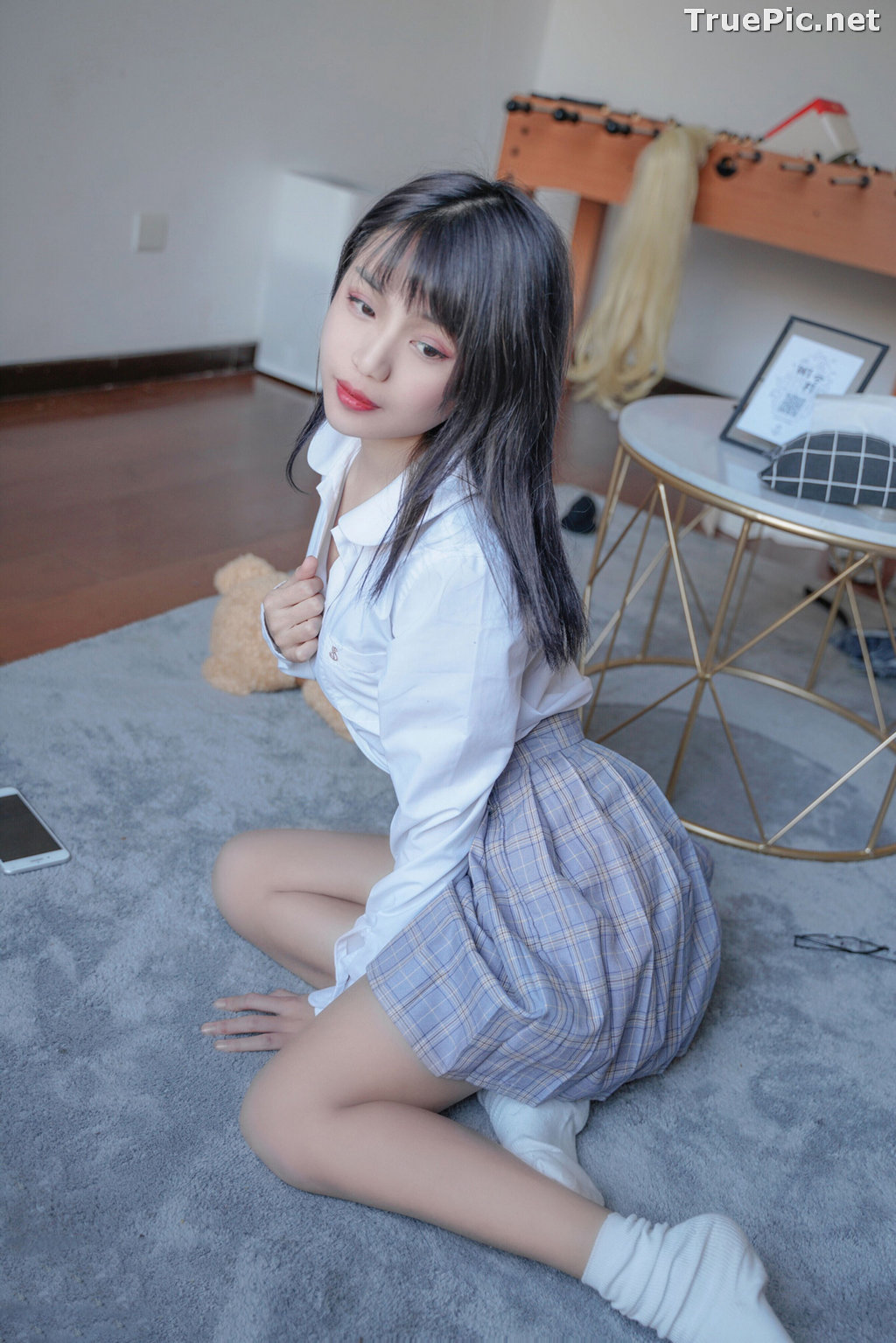 Image [MTCos] 喵糖映画 Vol.047 – Chinese Cute Model – Sexy Student Uniform - TruePic.net - Picture-39