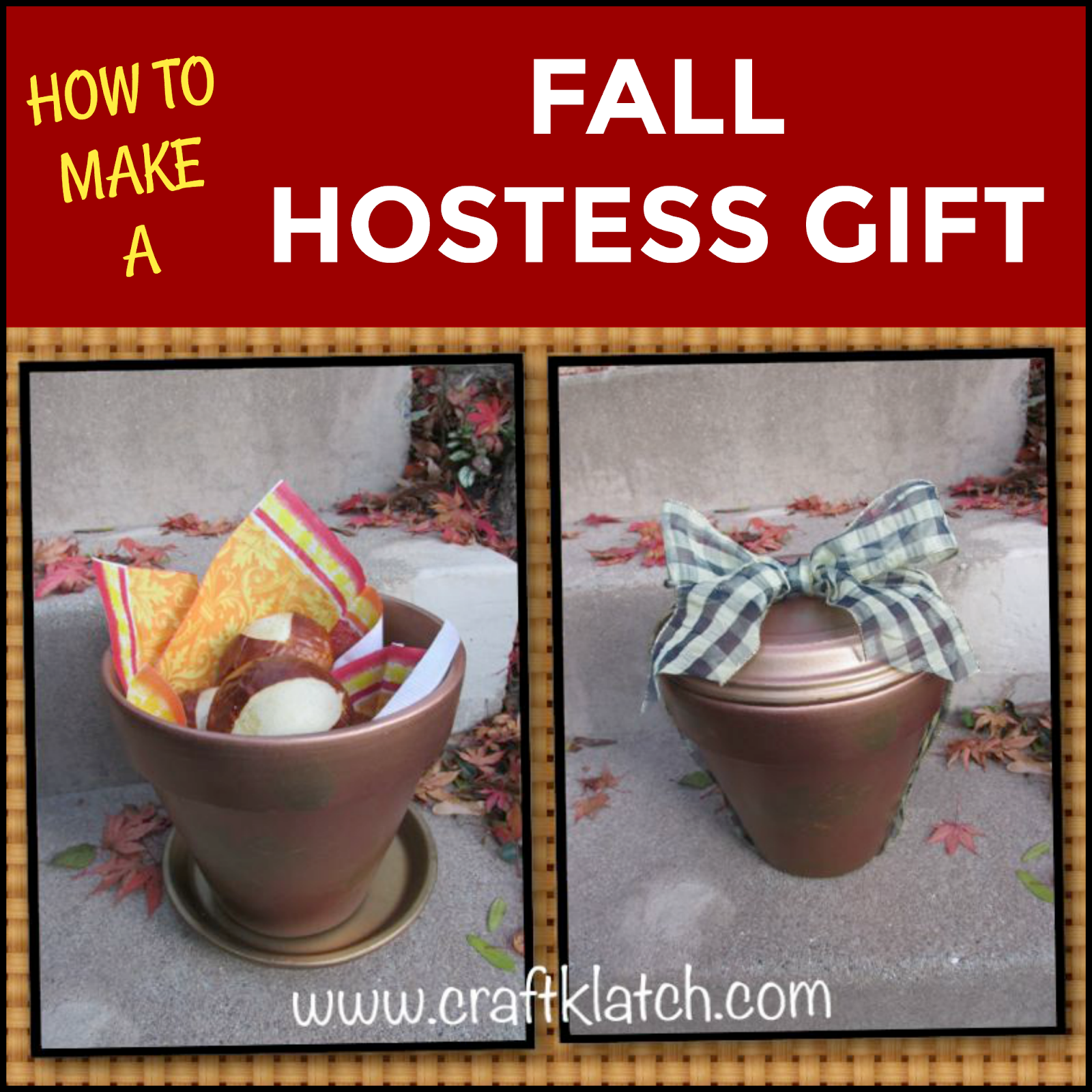 Craft Klatch ® Fall Hostess Gift Perfect for Thanksgiving Craft Tutorial