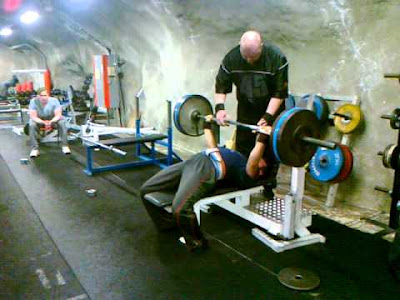 The Tight Tan Slacks Of Dezso Ban Championship Bench Pressing
