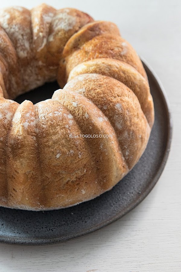 Rosca de manzana y canela vía elgatogoloso.com