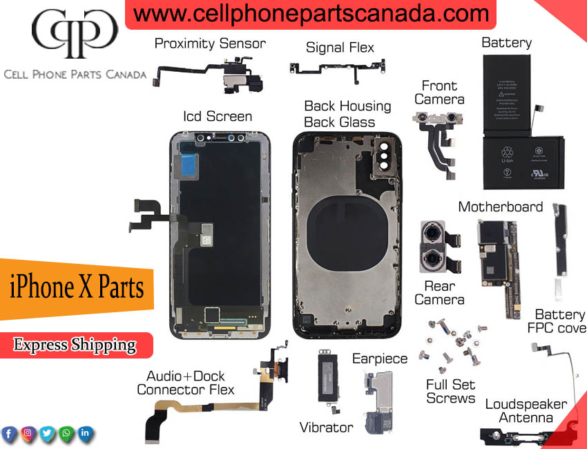 iPhone X Spare Parts in Canada