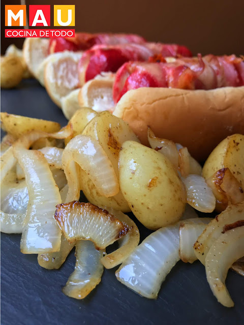 mau cocina de todo hot dogs callejeros de carrita salchicha roja para asar hochos jochos receta