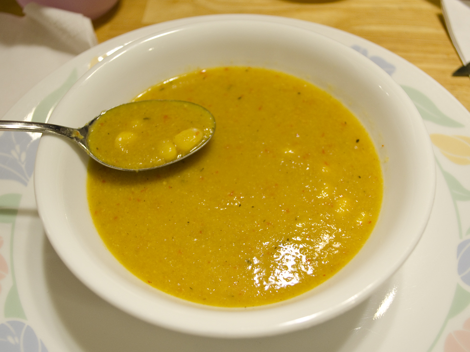 Vegan Family Home Cook Corn Soup