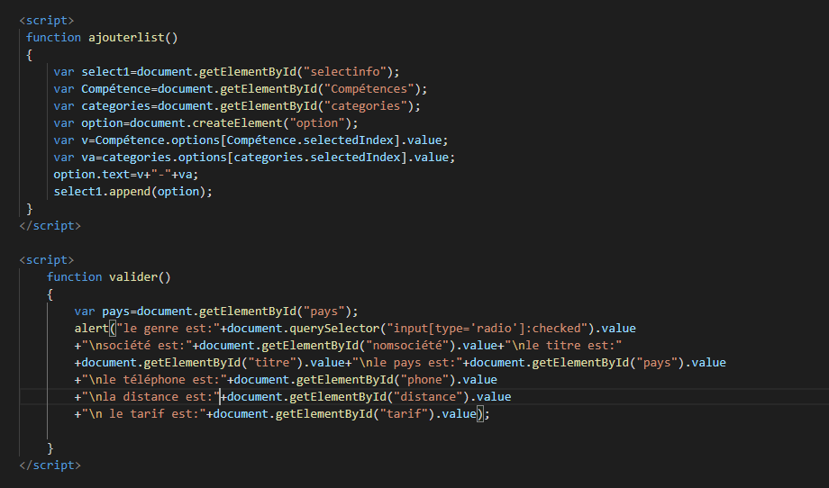 exercice html/css