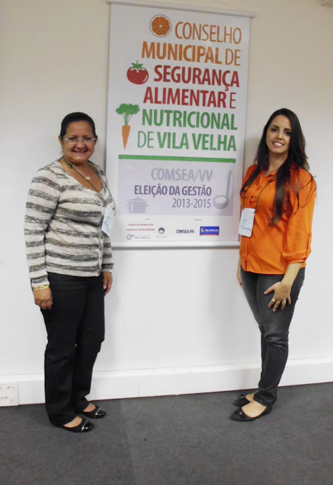 Representantes do GESAN-Centro (Maria Helena e Thamires) compõem nova gestão do COMSEA Vila Velha