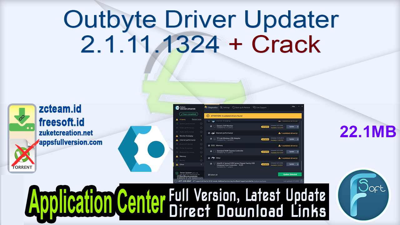 Outbyte Driver Updater 2.1.11.1324 + Crack_ ZcTeam.id Free Download