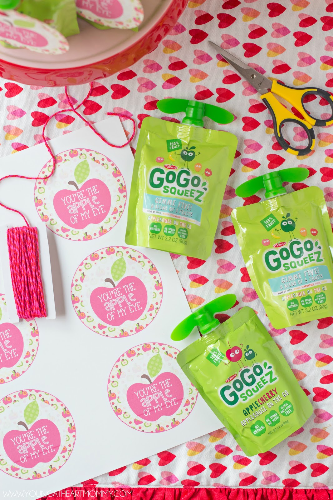 "You're The Apple Of My Eye" GoGo squeeZ Valentines ...