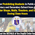 Prohibiting Students from Going to Com. Shops, Malls, and the likes