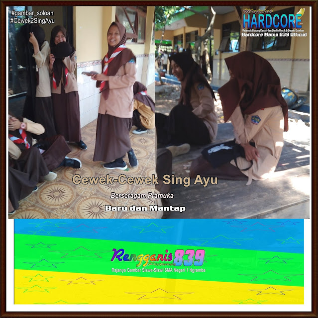 Gambar Soloan Spektakuler Terbaik di Indonesia - Gambar Siswa-Siswi SMA Negeri 1 Ngrambe Cover Berseragam Pramuka - 7 RG