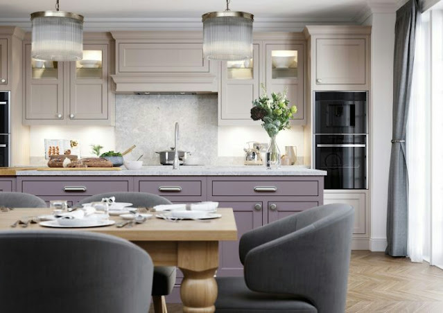 purple kitchen designs