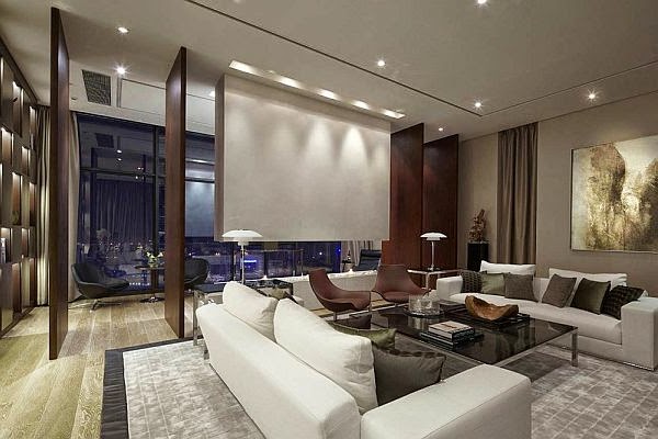 Salas con color chocolate - Colores en Casa