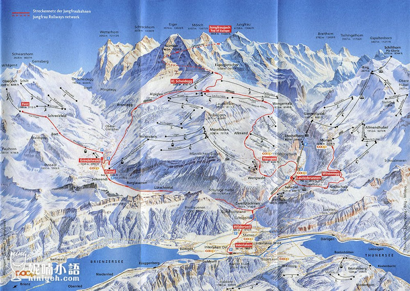 【坐火車遊瑞士】少女峰登山之交通路線全攻略。如何搞懂少女峰鐵路交通