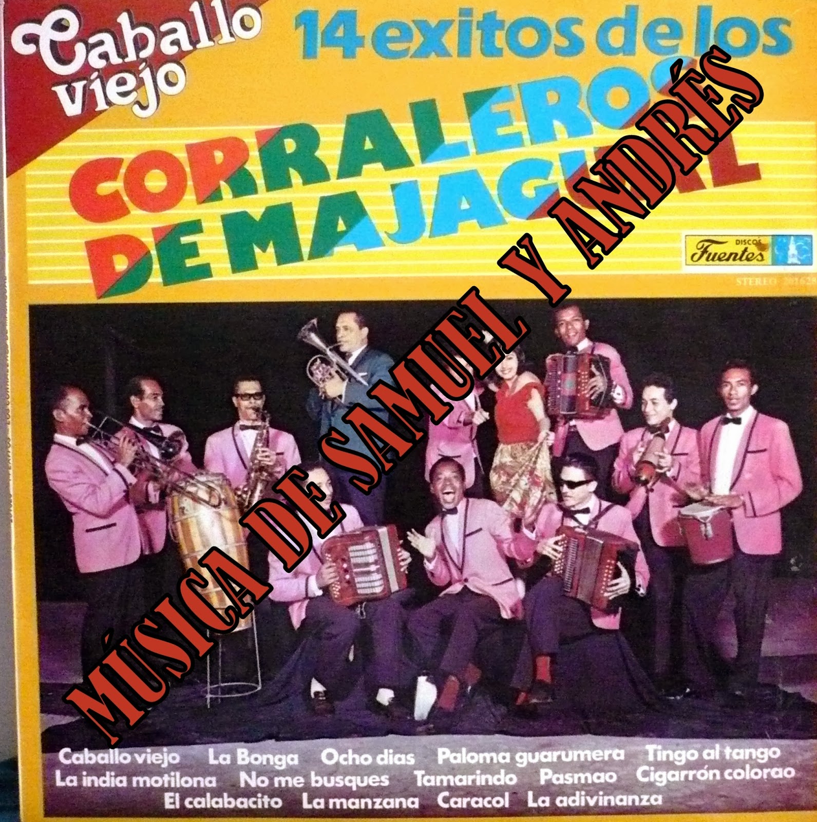 MELODIAS DE COLOMBIA LP. 14 EXITOS DE LOS Corraleros de Majagual