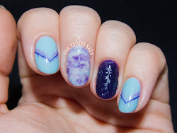 nail gel accent daydreamer textured nails marbling marbled amazing