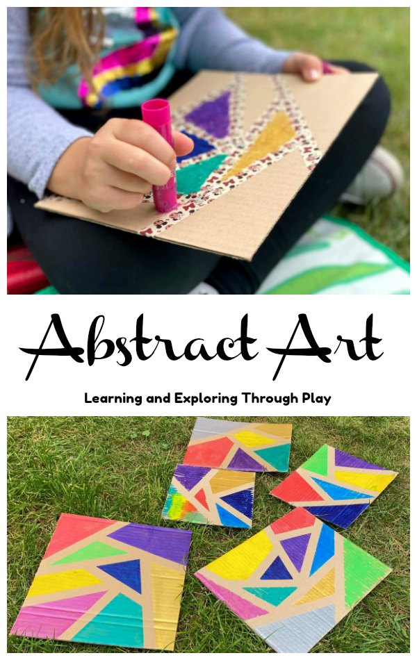 Learning and Exploring Through Play: Cardboard Abstract Art