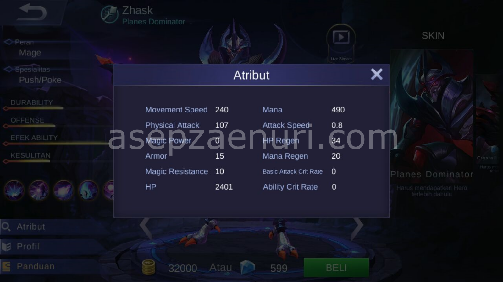 Zhask Wallpaper Mobile Legend Hd