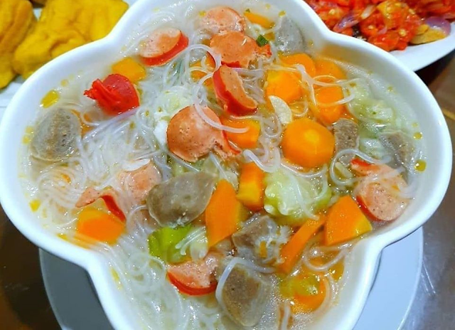 Resep Sayur Bening Oyong Soun Bakso Segar dan Enak