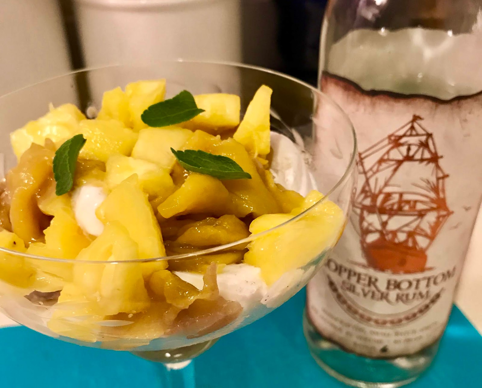 Helen A. Lockey Tropical Fruit Rum Parfait Florida Style