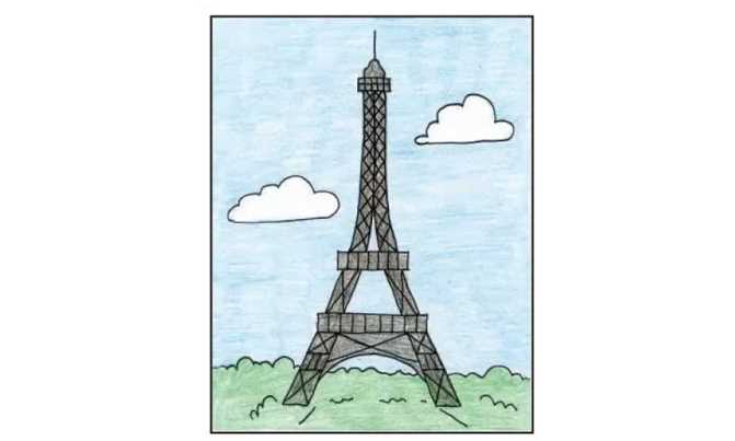 Cara Menggambar Menara Eiffel Mudah dengan Hasil Keren Untuk Anak