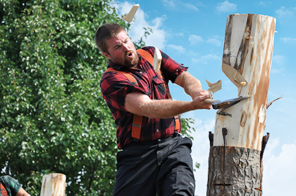 Image result for lumberjack swinging axe