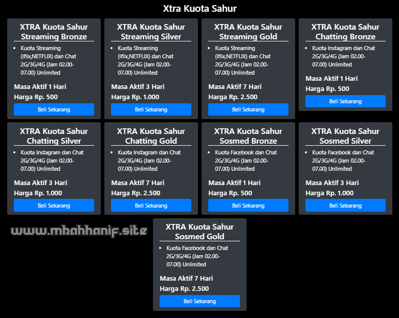 Tembak Paket XL Xtra Kuota Sahur Sosmed Tembak Paket XL Xtra Kuota Sahur Sosmed