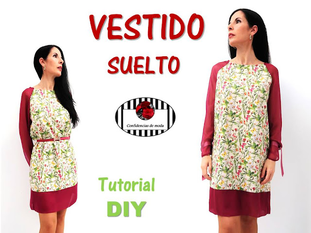 DIY VESTIDO | Cómo hacer un vestido suelto con mangas raglán