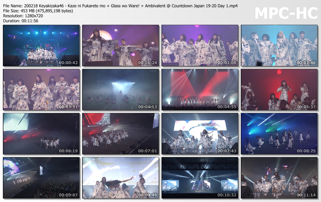 200218 Keyakizaka46 - Kaze ni Fukarete mo + Glass wo Ware! + Ambivalent