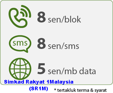 Simkad Rakyat 1Malaysia (SR1M), harga pek SR1M, kadar caj panggilan dan sms SR1M, rate SR1M, cara daftar kad sim SR1M, cara semak baki kredit SR1M, cara tambah nilai reload topup SR1M, SR1M jimat dan murah, senarai pengedar simkad SR1M, nombor telefon khidmat pelanggan customer care SR1M, nombor USSD SR1M, gambar Simkad Rakyat 1Malaysia - SR1M, kelebihan, kebaikan, manfaat SR1M pada pengguna