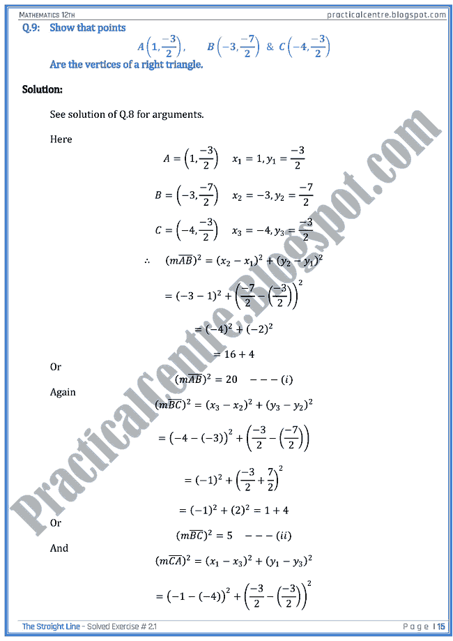 exercise-no-2-1-solved-exercise-the-straight-line-mathematics-xii