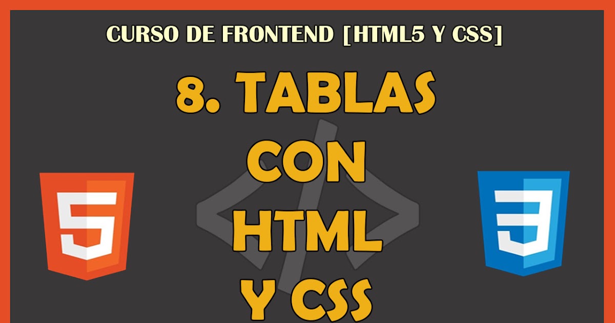 TABLAS con HTML y CSS